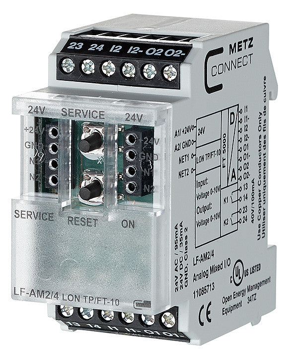 METZ CONNECT Kombi I/O Gerät LON REG LED 11085713 2Eing 4Ausg Handbedien