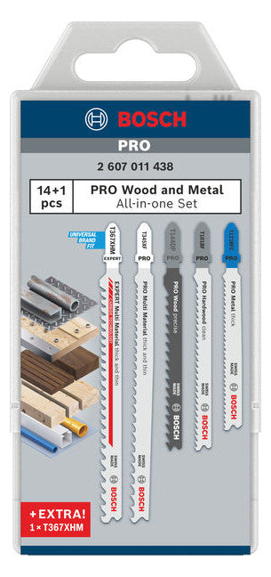 BOSCH-EW Stichsägeblatt Edst Holz Kst 2607011438 CU/Ni/Zn Stahl