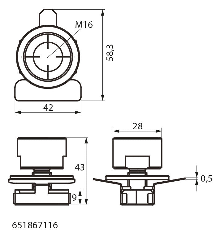 Walraven Schellenadapter-Set Maxx zur Anbindung M16 | 651867116