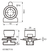 Walraven Schellenadapter-Set Maxx zur Anbindung M16 | 651867116
