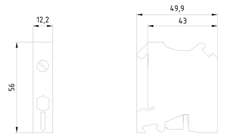 SIEMENS N-Trennklemme 6-16qmm 76A 3x10mm 8WH1201-0BK01 bl Schraub