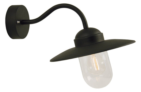 NORDLUX Wandanbauleuchte 60W sw Gl_klar Luxembourg 22671003 IP54 AGL E27