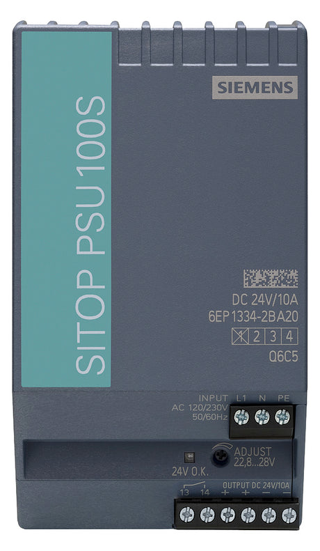 SIEMENS Gleichstromversorgung 24V 288W 6EP1334-2BA20 10A Kurzschl.fest IP20