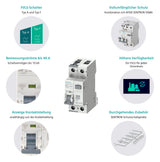 SIEMENS FI/LS-Schutzschalter B16 1p+N F 5SU1354-3KK16 0,03A 10kA 2TE 1p 230V