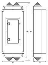 DOEPKE Leergehäuse Schaltgeräte Kst IP54 N-7 Gehäuse kpl. 295x690x170mm Aufb