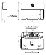 GROTHE Klingeltaster Kst ws AP rechteck ETA 650 LED ws m.Bel m.NamSchild