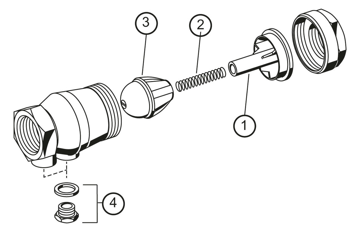 Rückflussverhinderer RV280 Messing A, 1 "