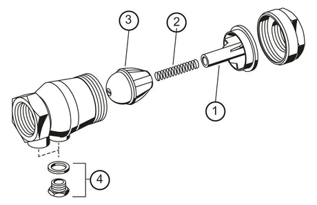 Rückflussverhinderer RV280 Messing A, 1 "