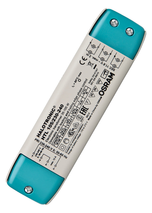 LEDVANCE Sicherheitstrafo 35-105W gr HTL 105/230...240 11,3-11,6V 170x44x34mm
