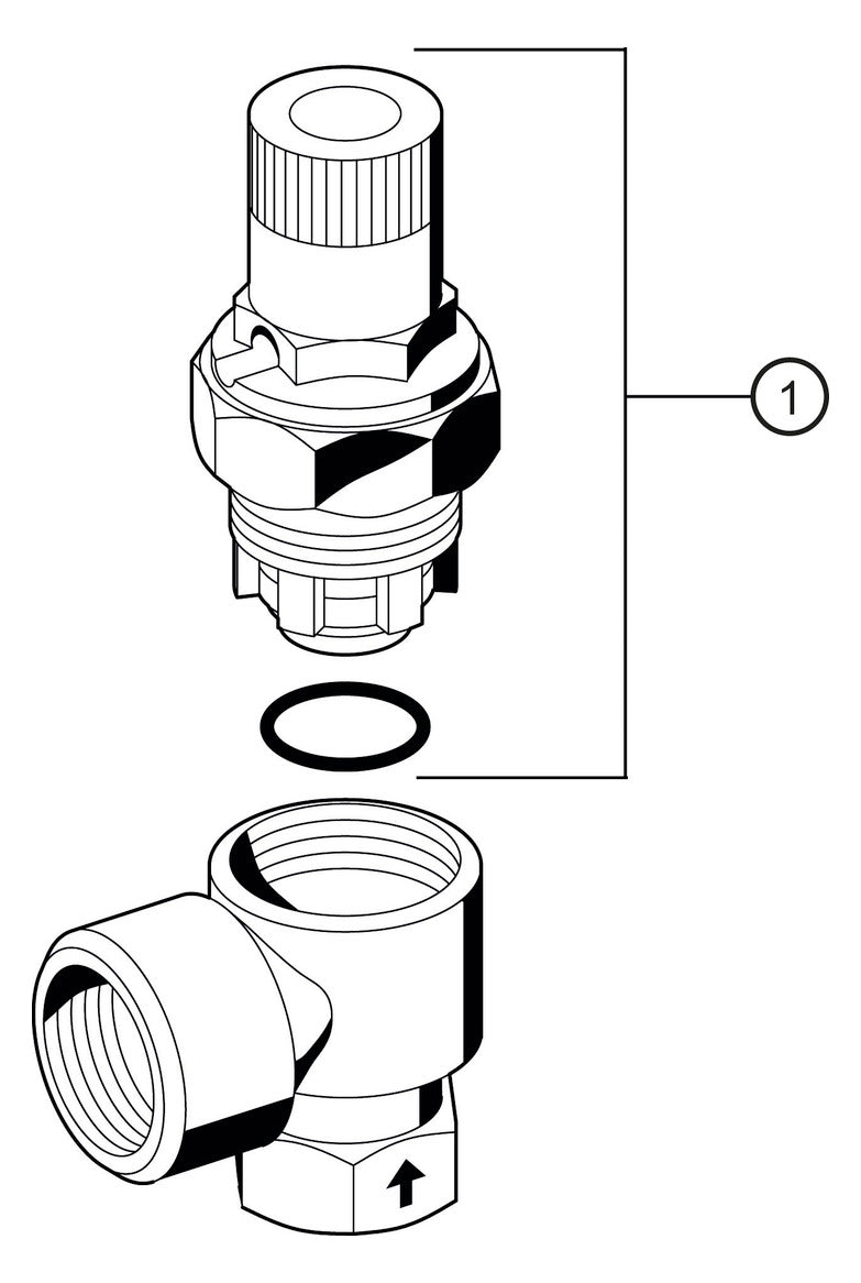 Membran-Sicherheitsventil SM152 Messing AA, 3/4"