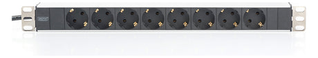 ASSMANN ELEKTRO 1HE Alu. PDU 8-fach 8x Schutzkontakt 16A DN-95401
