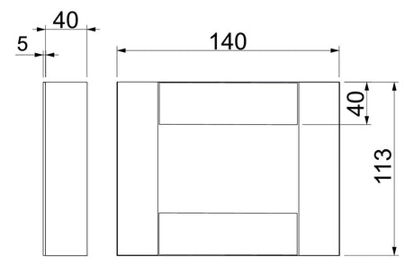 BETTERMANN Endstück BS-K li/re I90 E30 BSKD09-E0506 unbeh gr 140x113mm