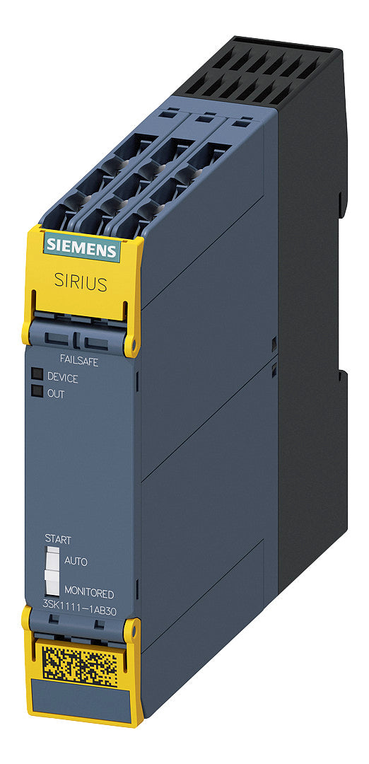 SIEMENS NOT-AUS Schaltgerät Grundgerät 3SK1111-1AB30 ein/zweikanal