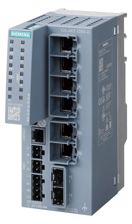 SIEMENS Router Hutschiene 6x10/100 Eth 6GK5636-2GS00-2AC2 6x10/100/1000 VPN