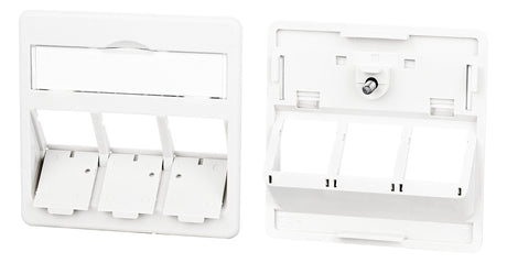 METZ CONNECT Zentralplatte RJ45 3f rws 860210-0402-I Schraubbef m.Staubschutz