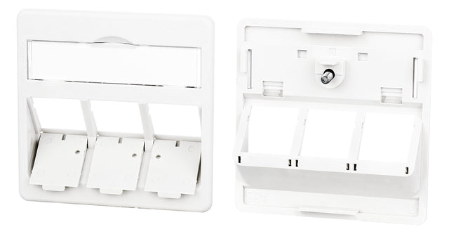 METZ CONNECT Zentralplatte RJ45 3f rws 860210-0402-I Schraubbef m.Staubschutz