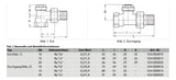 Honeywell VERAFIX-MESS II Verschraubung m.Entl. Eckform DN 10-R 3/8, matt vernickelt | V2410E0010