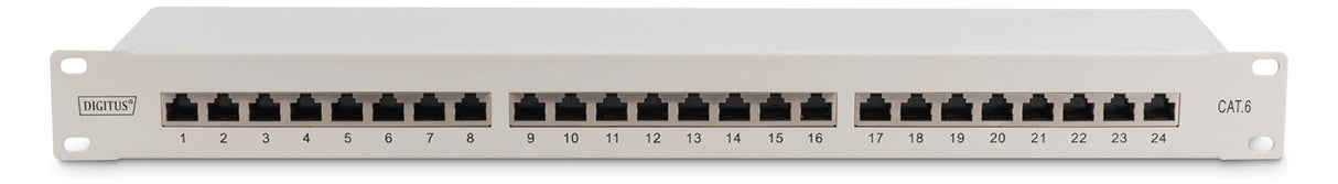ASSMANN ELEKTRO Patch Panel Cat6 1HE KlasseE 24-Port RJ45 8P8C DN-91624S
