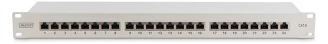 ASSMANN ELEKTRO Patch Panel Cat6 1HE KlasseE 24-Port RJ45 8P8C DN-91624S