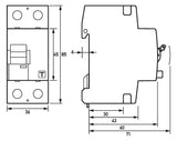 DOEPKE FI-Schutzschalter B+ 2p 230V 16A DFS2 016-2/0,03-B+ 0,03A 2TE REG 10kA