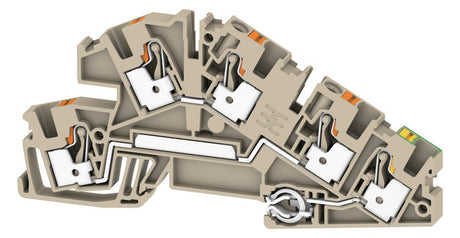 WEIDMÜLLER Installationsklemme 30A 3pot AITB 4 BB L-L-PE 0,5-6qmm bg