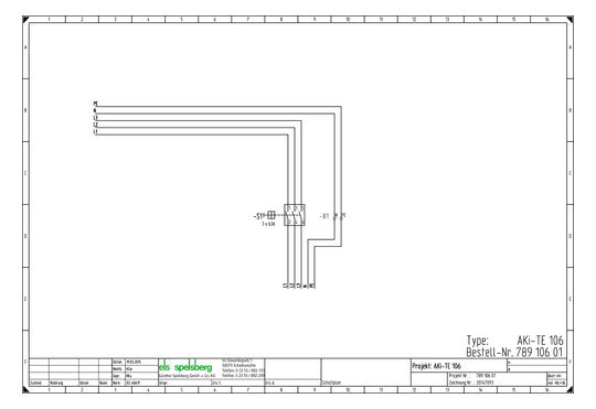 SPELSBERG Lasttrenngehäuse 63A 690V IP65 AKi-TE 106 150x300x132mm