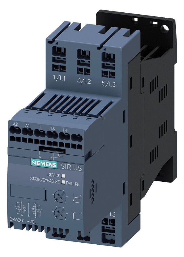 SIEMENS Sanftstarter 200-480V 3,6A 3RW3013-2BB04 1,5kW/400V 0,7kW/230V