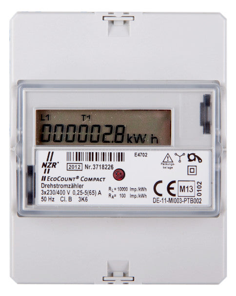 NZR Impulsgeberzähler digi 230-400V 50Hz EcoCount Compact 5(65)A, ET, S0, MI 0,6W