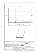 SPELSBERG Montageplatte Verteiler ST TK MPS-3625 lack 220x331mm Lochung