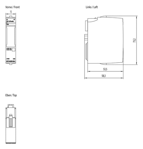 SIEMENS Analoges I/O-Modul DC 19,2-28,8V 6ES7134-6GD01-0BA1 Eing.Strom
