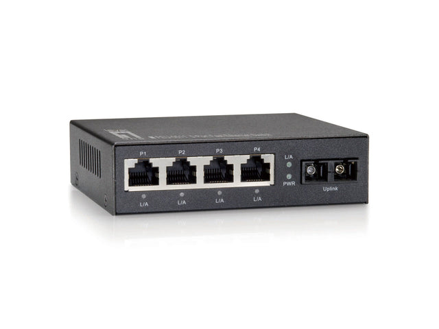 4-Port Fast Ethernet Switch + 1 LWL Multimode SC Port Stück