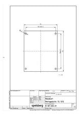 SPELSBERG Montageplatte Verteiler ST TG MPS-1212 unbeh 93x113mm Lochung