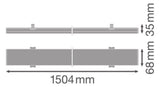 LEDVANCE LED-Geräteträger 50W 4000K 1LED TRUSYS UNIV P 50W 840 VW OP DALI 8150lm