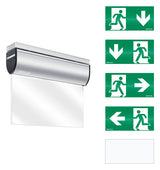 ESYLUX LED-Sicherheitsleuchte 3W 25m SLC EL LED 3h 25m IR SC/C SM Deckenanb