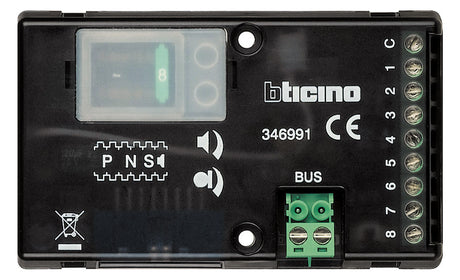 LEGRAND Türlautsprechermodul UP sw 8RT Bticino 346991 modular Bus 55x90x26mm