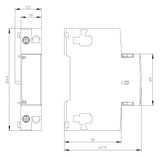 SIEMENS Unterspannungsauslöser 230V/50Hz 3RV2902-1AP0 f.Motorschutzschalter