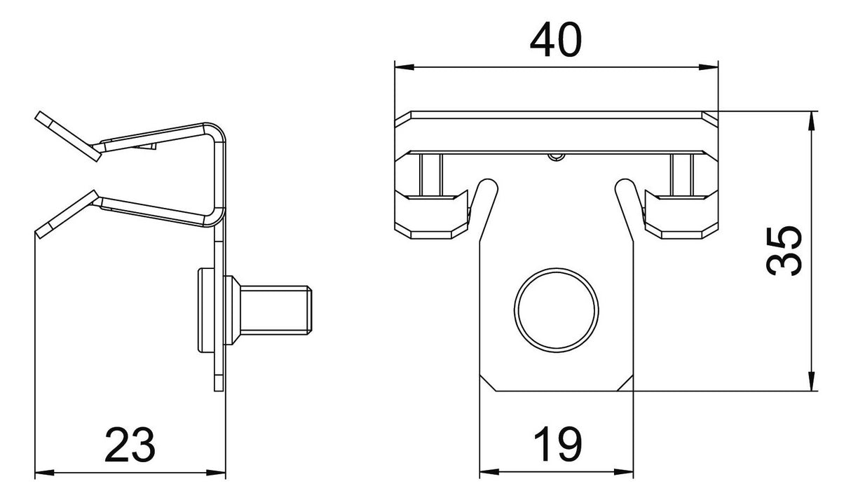 BETTERMANN Trägerklammer M6 4-10mm ST SCVTB 4-10 M6 Zn/AluLam