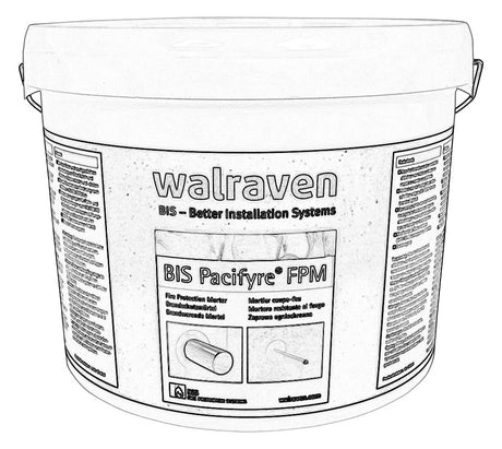 WALRAVEN Brandschutzmörtel Pacifyre FPM Mörtelpulver (A1 bzw. MG III) 15 kg