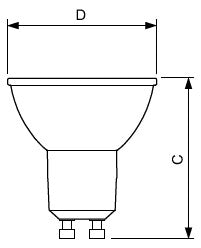 PHILIPS-LM LED-Reflektorlampe GU10 PAR36 MASTER MAS LED spot VLE D 6.2-80W GU10 9