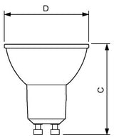 PHILIPS-LM LED-Reflektorlampe GU10 PAR16 MASTER MAS LED ExpertColor 5.5-50W GU10