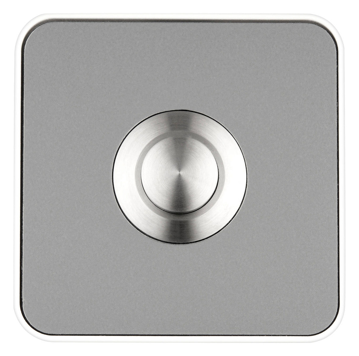 GROTHE Klingeltaster Kst edst/ws AP Piccolo Piazza ws V2A rechteck