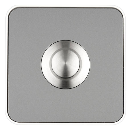 GROTHE Klingeltaster Kst edst/ws AP Piccolo Piazza ws V2A rechteck