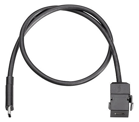 BACHMANN Einsatz USB-C 1f sw Klemmbef 917.121 ohne Beschriftungsfeld