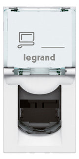 LEGRAND Datendose 1f Cat6A IP20 UP/Einb Mosaic Legrand 076573 Kanaleinb RJ45