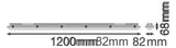 LEDVANCE LED-Feuchtraumleuchte 32W 4000K DP S 1200 32W 840 IP65 GY 4400lm gr