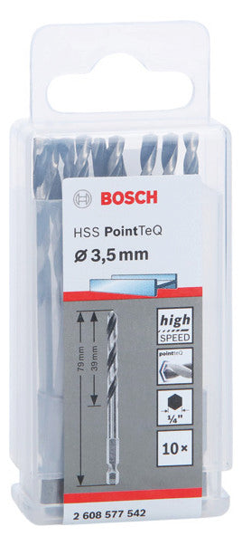 BOSCH-EW Metallbohrer  3,5mm Sechskant 2608577542 39/79mm