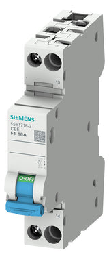 SIEMENS Leitungsschutzschalter UC F 6A 5SY1706-2 1p 230V 1TE 60Hz IP20