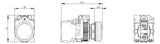 SIEMENS Leuchtmelder komplett 1f gn LED 3SU1152-6AA40-1AA0 UC rnd hoch  22mm