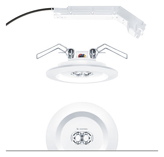 ZUMTOBEL LED-Sicherheitsleuchte 3,8W EB RESPRO MRCR ANT ECP WH 4000K 307lm