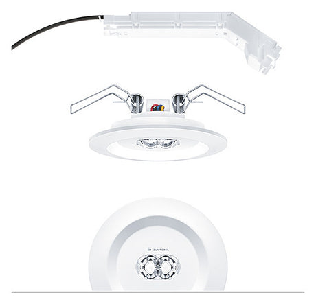ZUMTOBEL LED-Sicherheitsleuchte 3,8W EB RESPRO MRCR ANT ECP WH 4000K 307lm